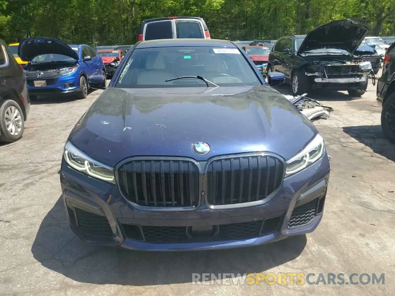 5 fotografías del automóvil dañado WBA7T2C05NCJ00773 BMW 7 SERIES 2022