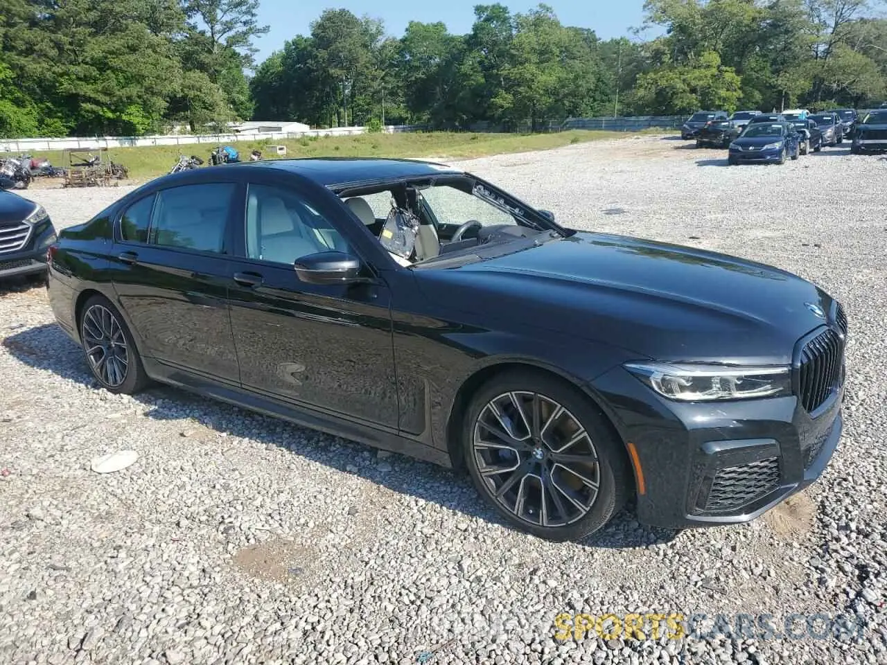 4 fotografías del automóvil dañado WBA7T2C06NCH89483 BMW 7 SERIES 2022
