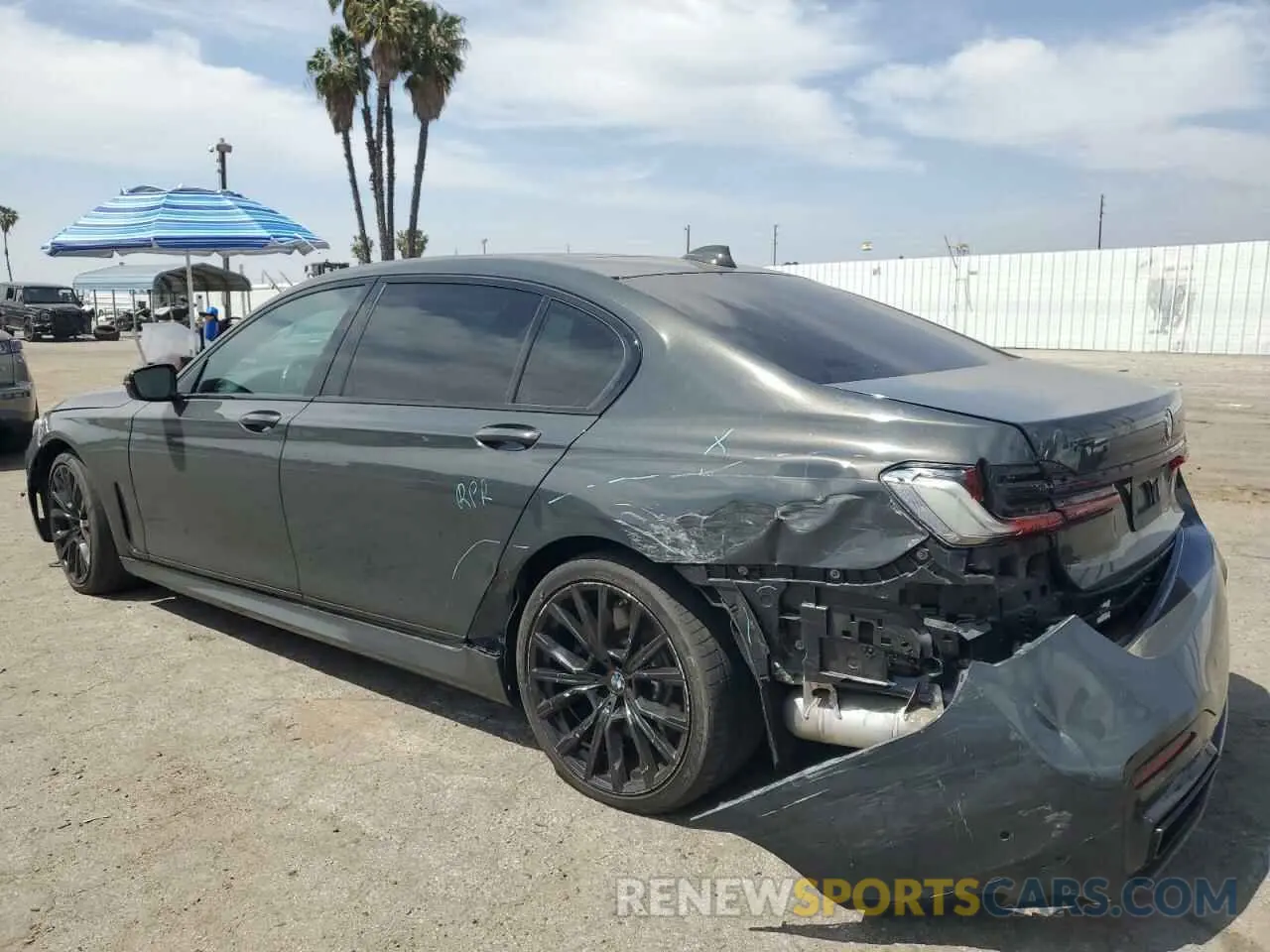 2 fotografías del automóvil dañado WBA7T2C09NCJ17186 BMW 7 SERIES 2022
