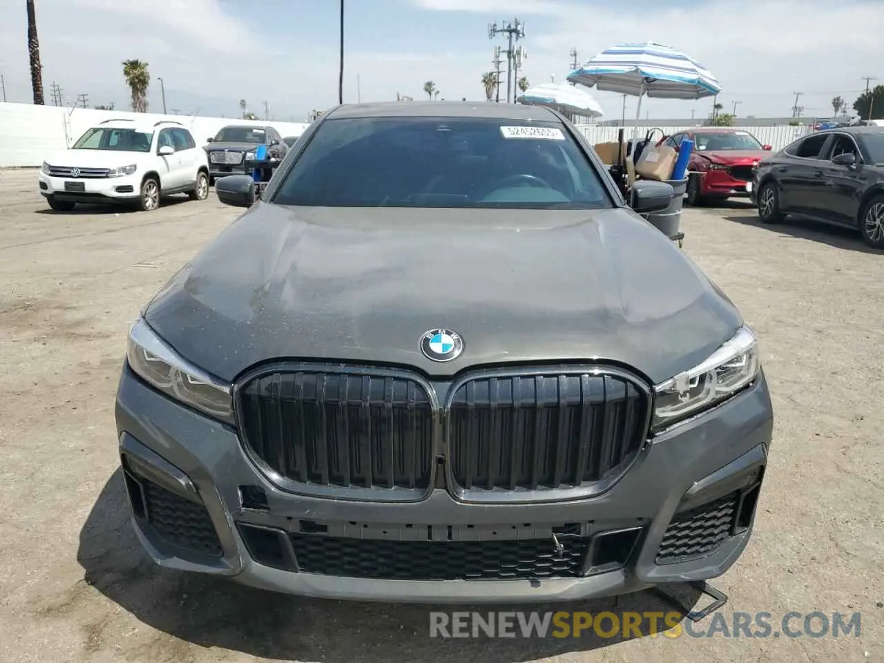 5 fotografías del automóvil dañado WBA7T2C09NCJ17186 BMW 7 SERIES 2022