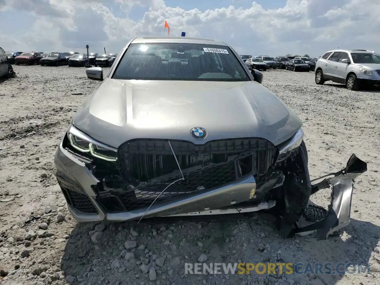 5 fotografías del automóvil dañado WBA7T2C09NCJ48292 BMW 7 SERIES 2022