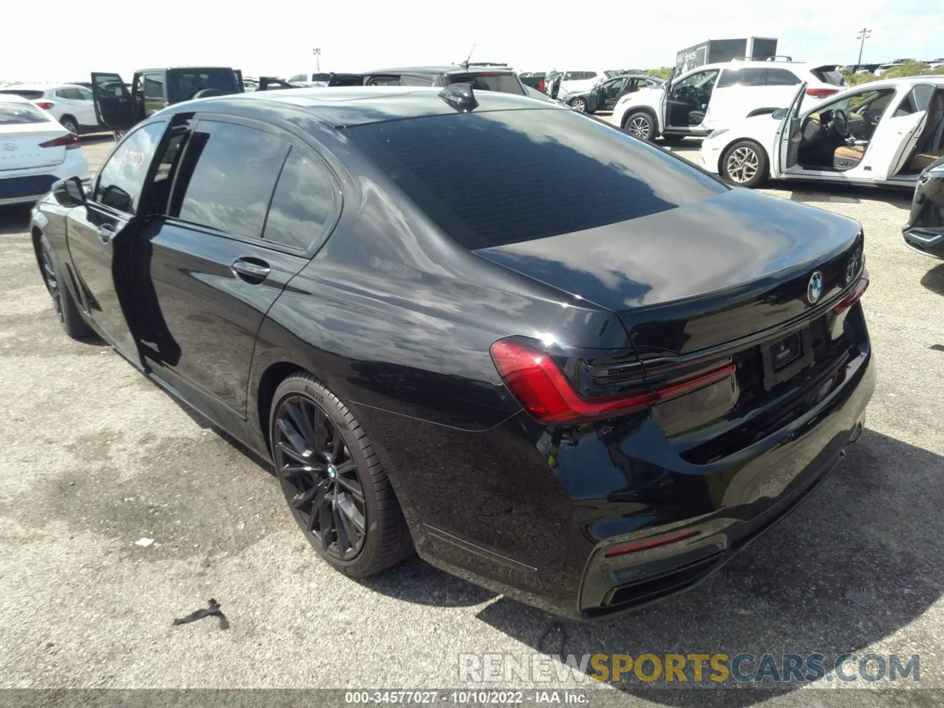3 fotografías del automóvil dañado WBA7T2C0XNCH13958 BMW 7 SERIES 2022