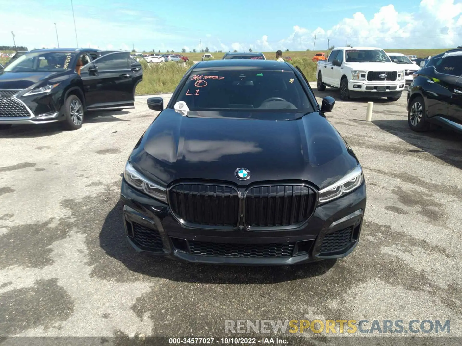 6 fotografías del automóvil dañado WBA7T2C0XNCH13958 BMW 7 SERIES 2022