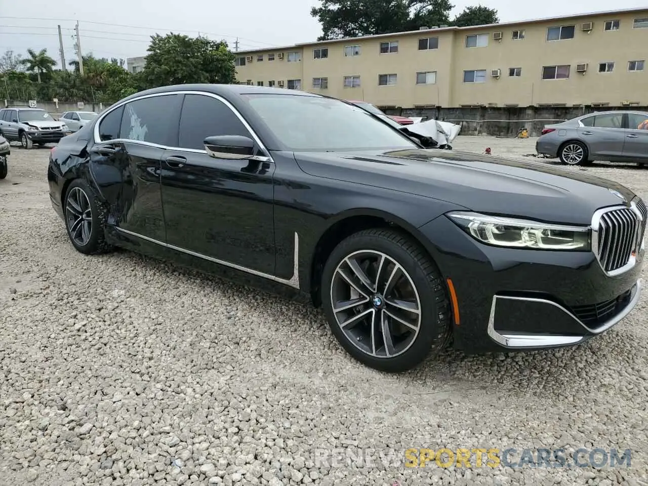 4 fotografías del automóvil dañado WBA7U2C02NCJ27538 BMW 7 SERIES 2022
