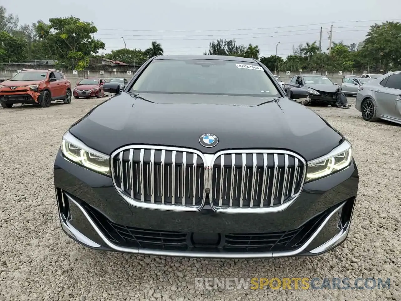 5 fotografías del automóvil dañado WBA7U2C02NCJ27538 BMW 7 SERIES 2022
