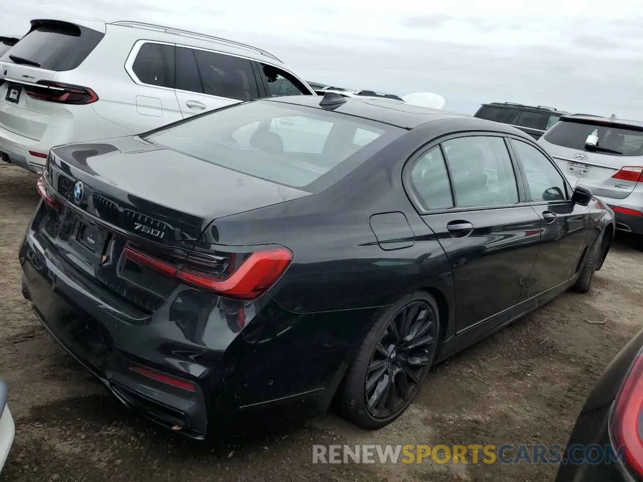 3 fotografías del automóvil dañado WBA7U2C08NCJ21887 BMW 7 SERIES 2022