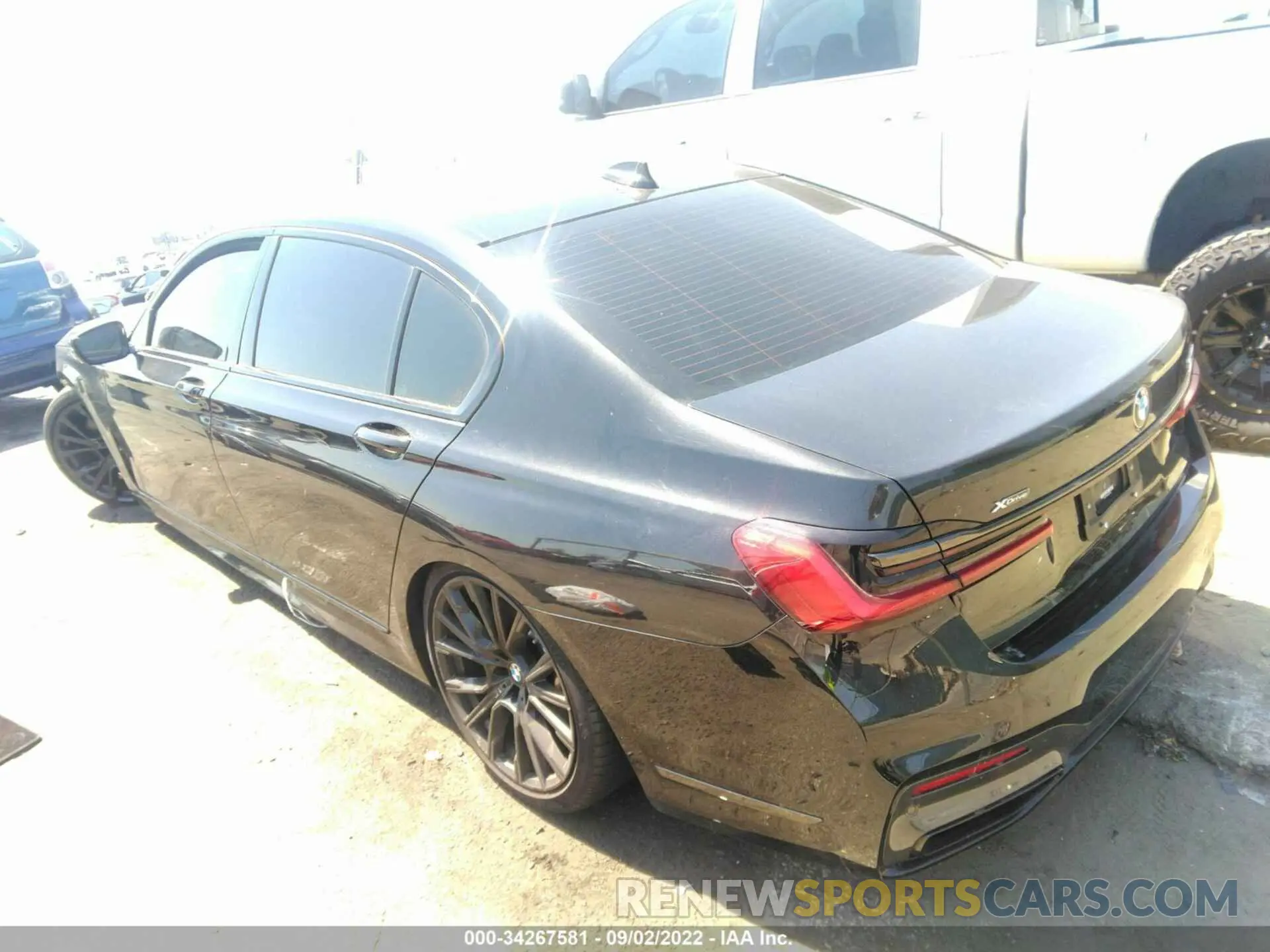 3 fotografías del automóvil dañado WBA7U2C0XNCJ24628 BMW 7 SERIES 2022