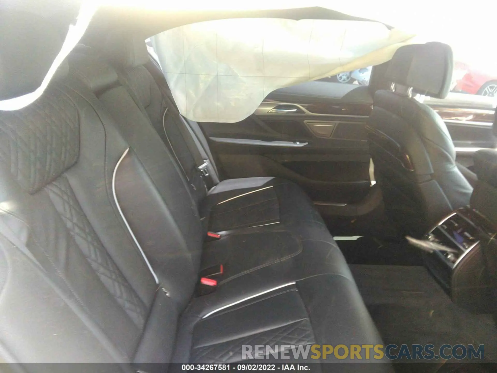 8 fotografías del automóvil dañado WBA7U2C0XNCJ24628 BMW 7 SERIES 2022