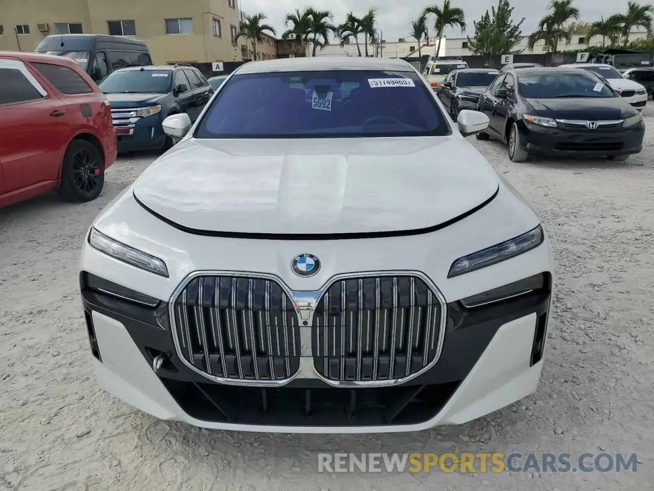 5 fotografías del automóvil dañado WBA23EH02PCM11374 BMW 7 SERIES 2023