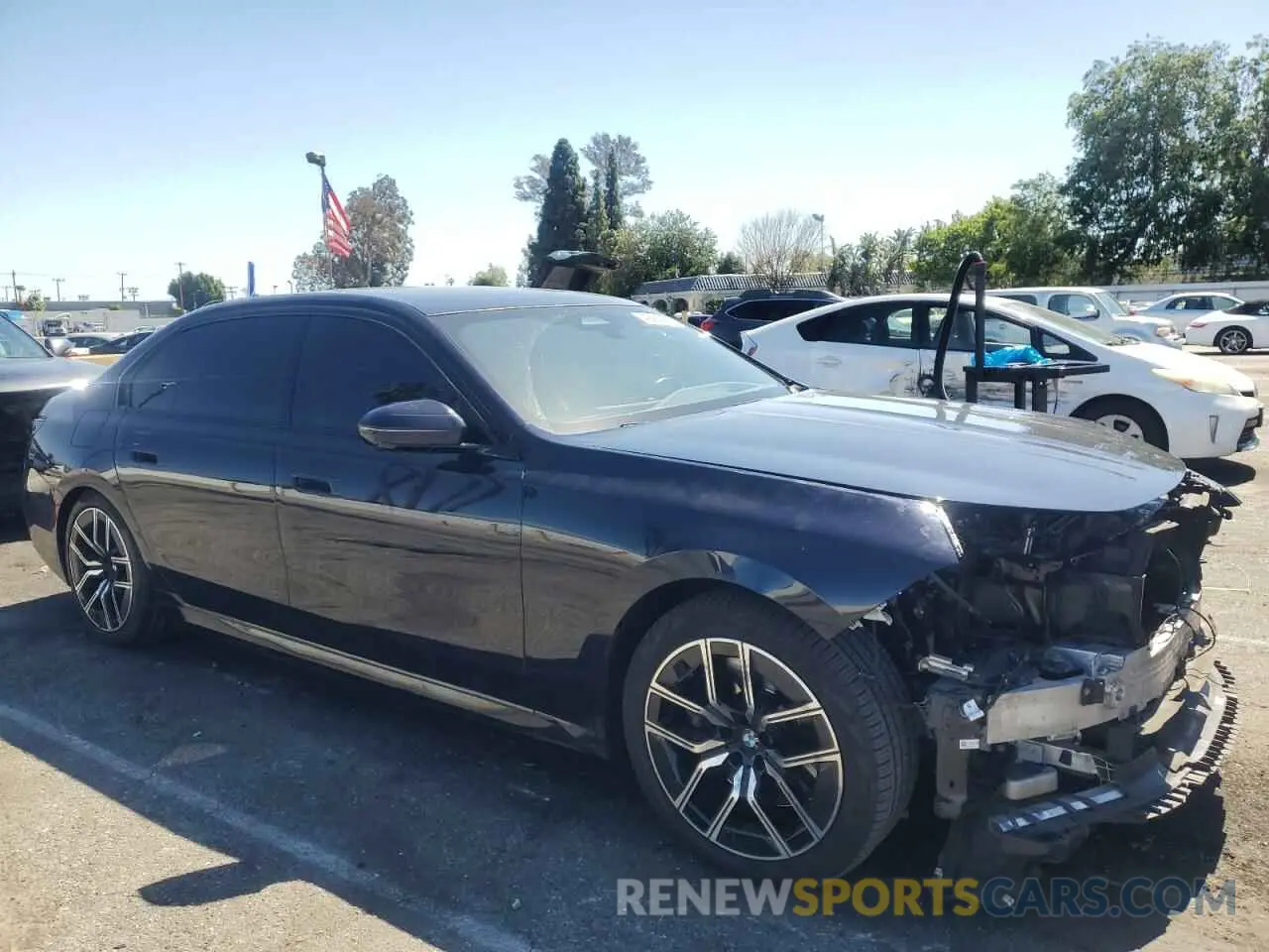 4 fotografías del automóvil dañado WBA23EH03PCN46346 BMW 7 SERIES 2023