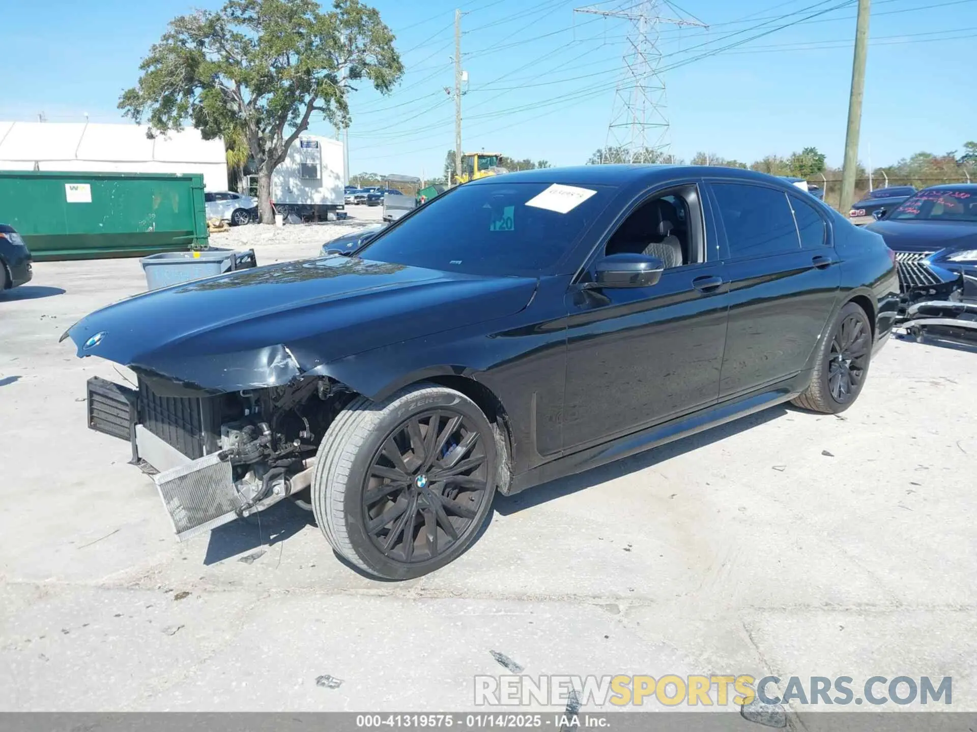 2 fotografías del automóvil dañado WBA7T2C04NCG89916 BMW 740 2022