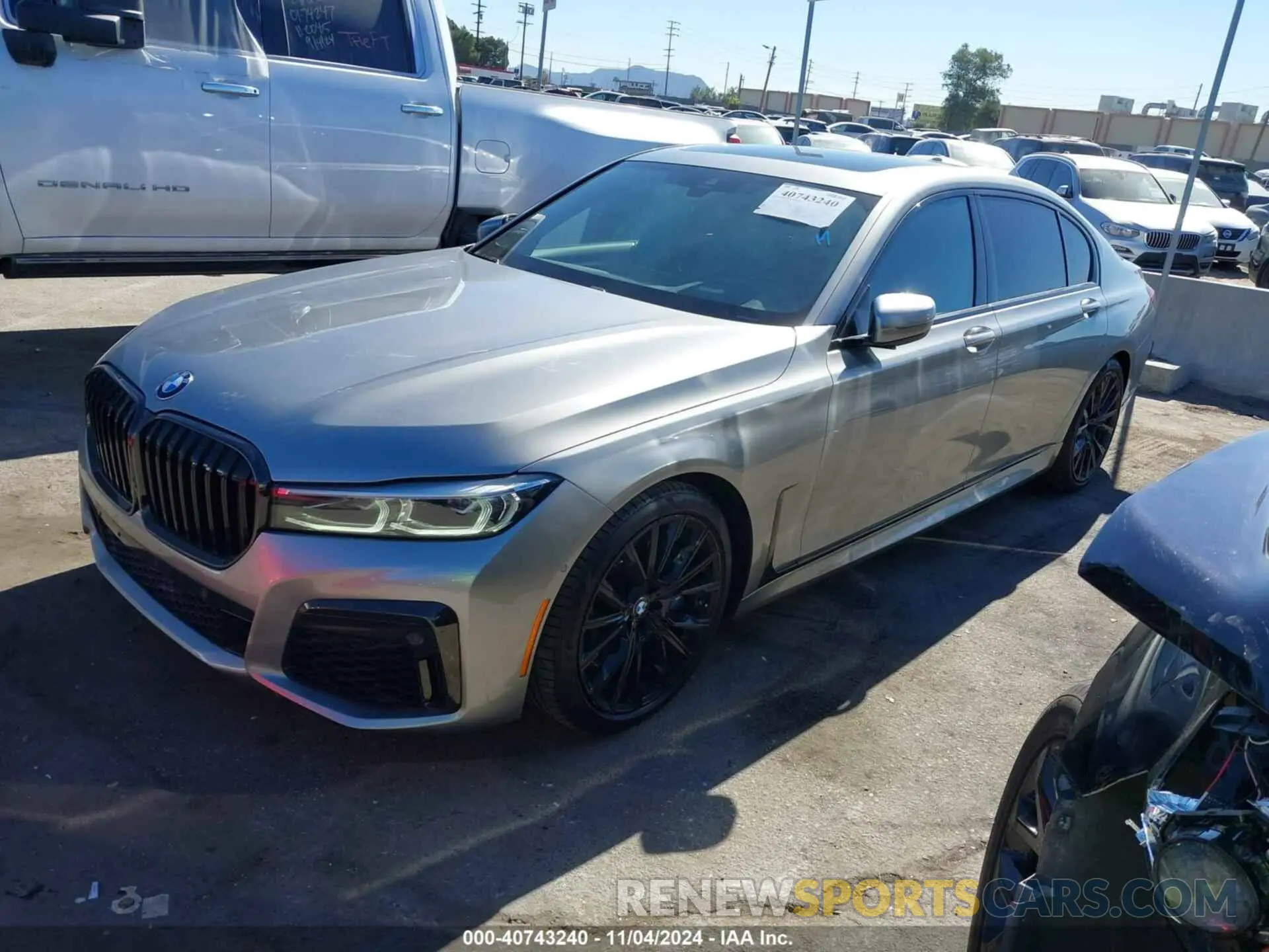 2 fotografías del automóvil dañado WBA7T2C08NCH67971 BMW 740 2022