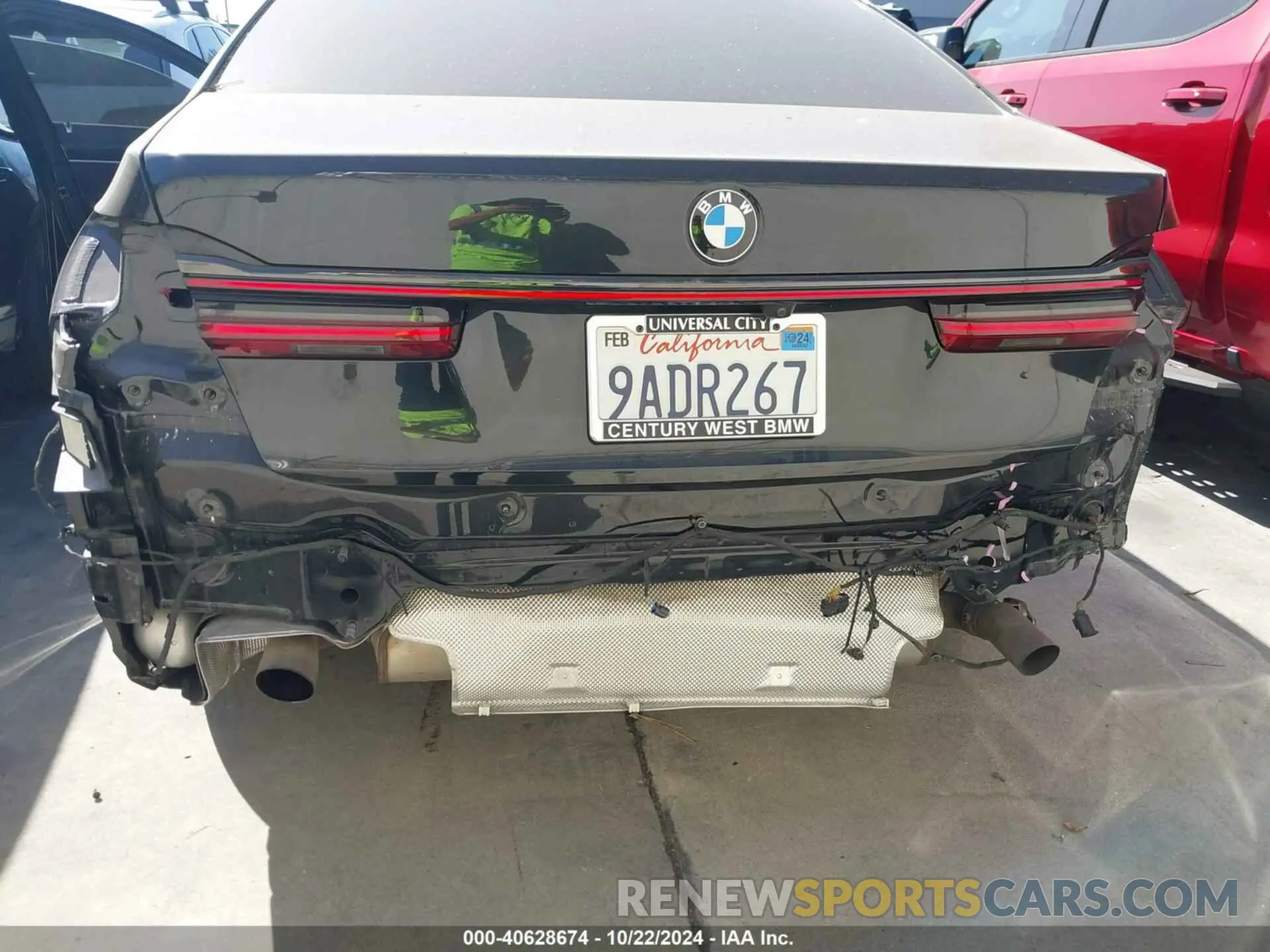 6 fotografías del automóvil dañado WBA7T2C08NCJ48283 BMW 740 2022