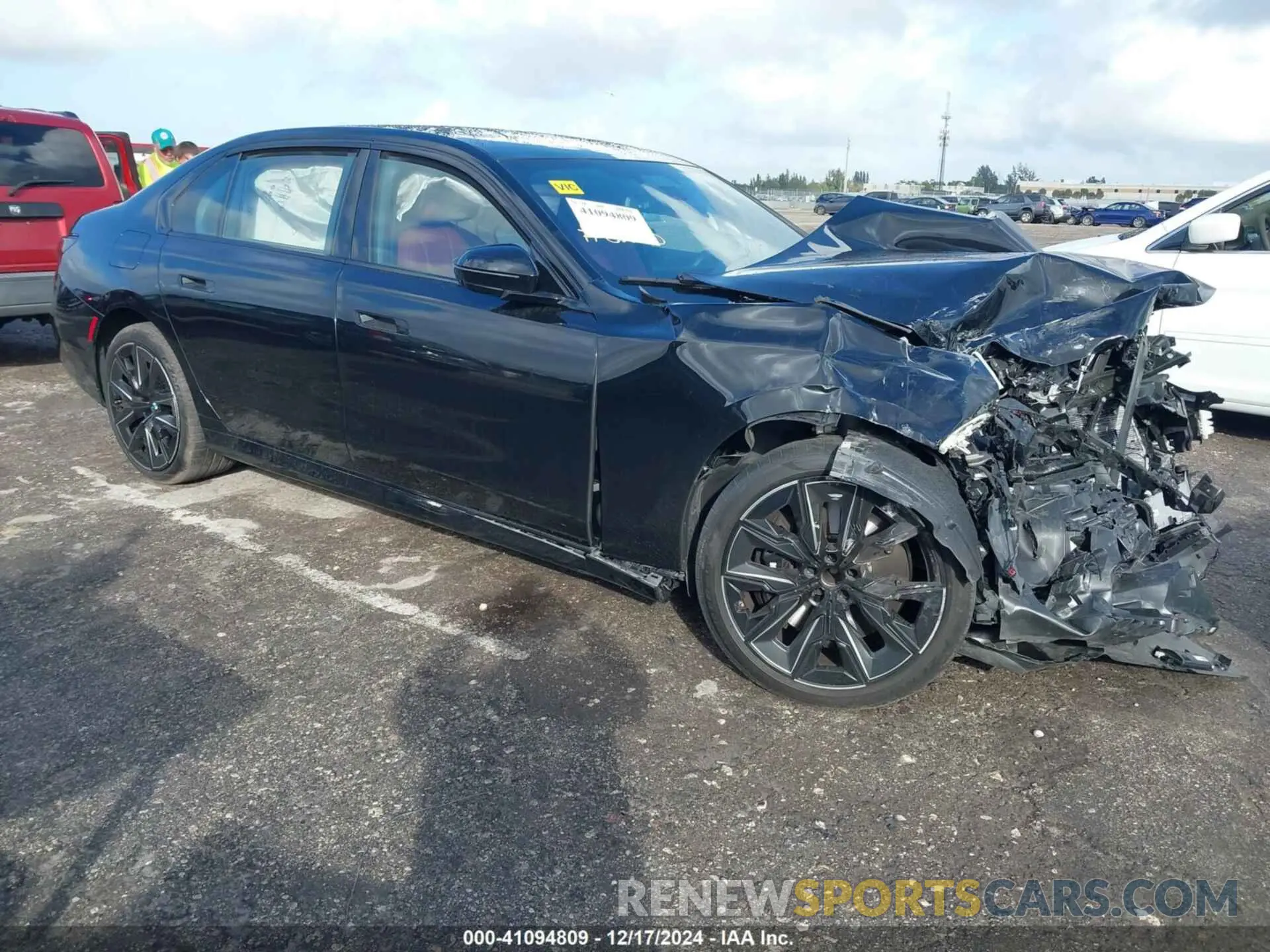 1 fotografías del automóvil dañado WBA23EH01RCR40270 BMW 740 2024