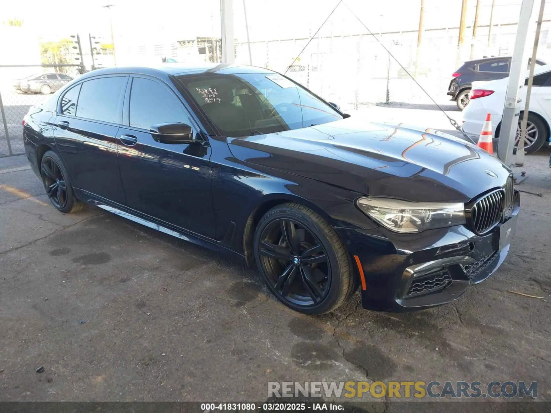 1 fotografías del automóvil dañado WBA7E2C58KB218419 BMW 740I 2019
