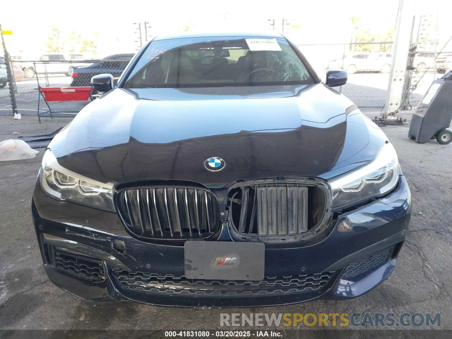6 fotografías del automóvil dañado WBA7E2C58KB218419 BMW 740I 2019