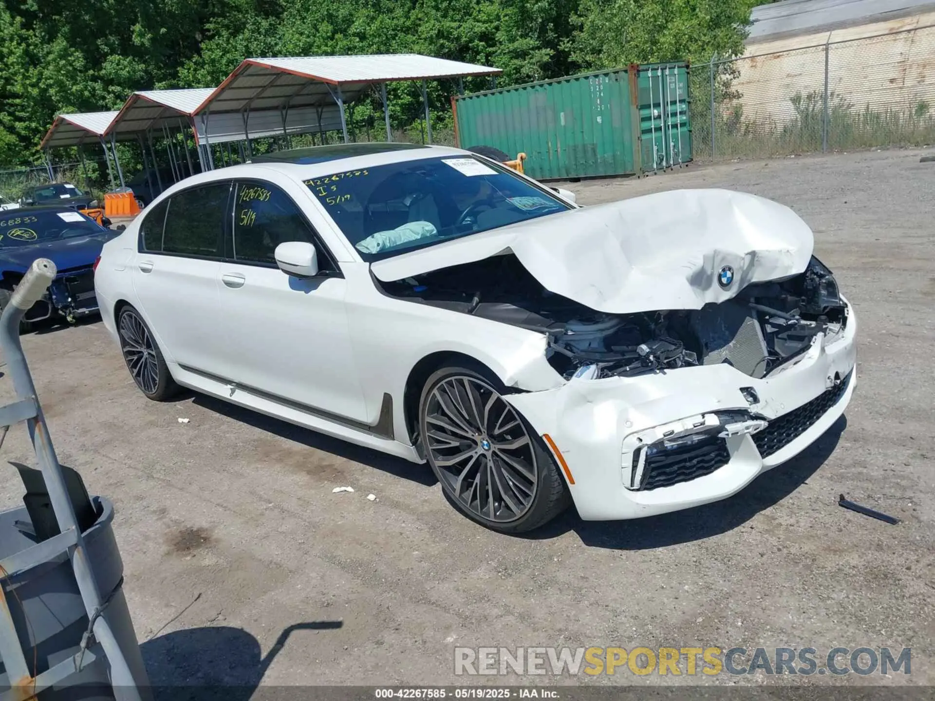 1 fotografías del automóvil dañado WBA7E2C59KB217232 BMW 740I 2019