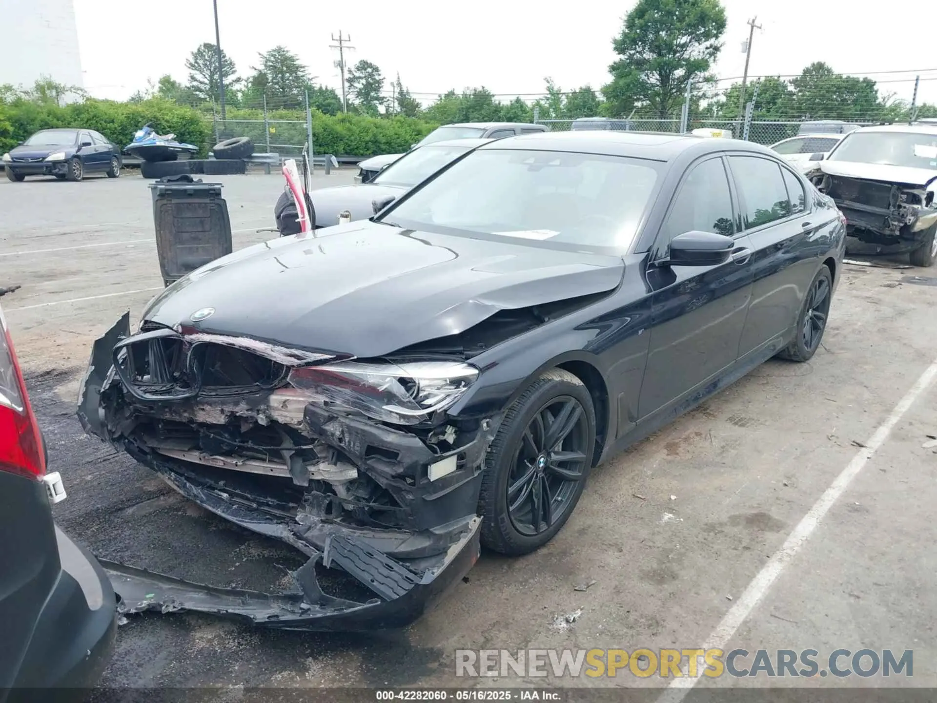 6 fotografías del automóvil dañado WBA7E4C54KGV28663 BMW 740I 2019
