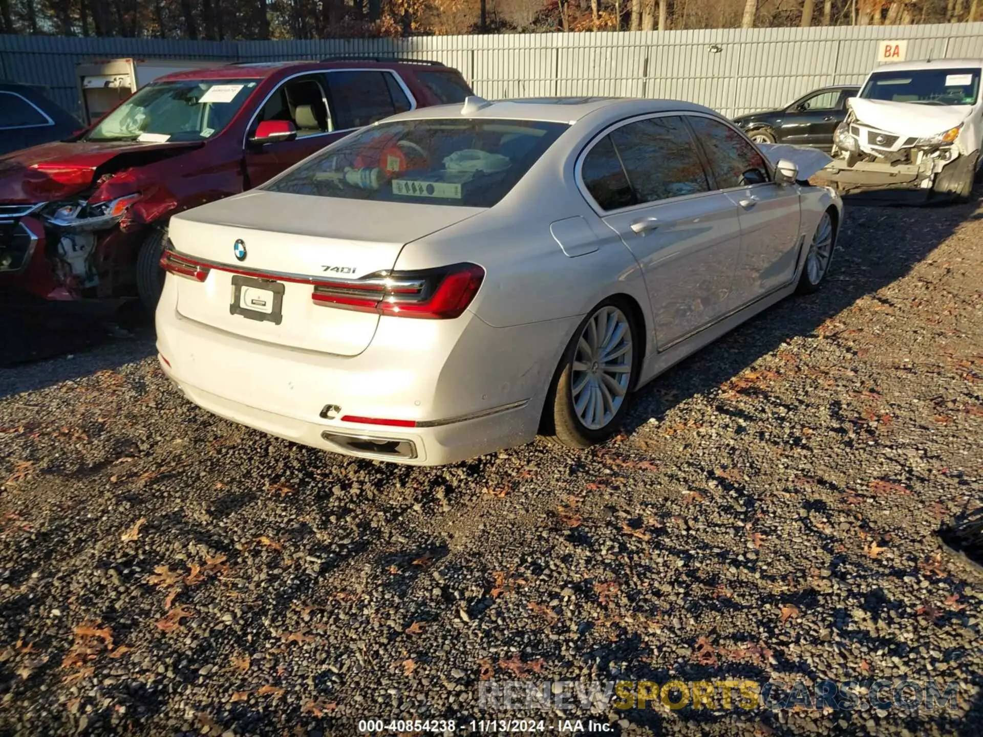 4 fotografías del automóvil dañado WBA7T2C01LGL17856 BMW 740I 2020
