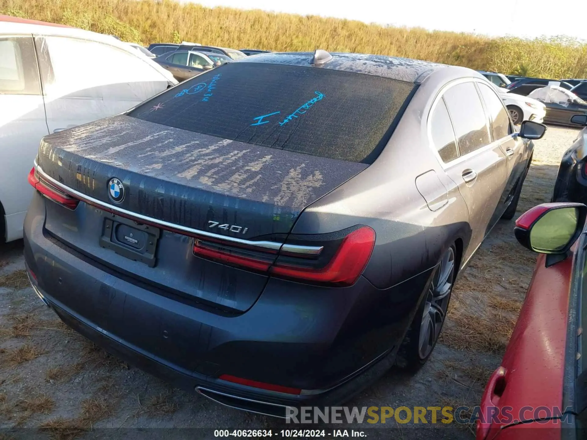 4 fotografías del automóvil dañado WBA7T2C08LCD27066 BMW 740I 2020