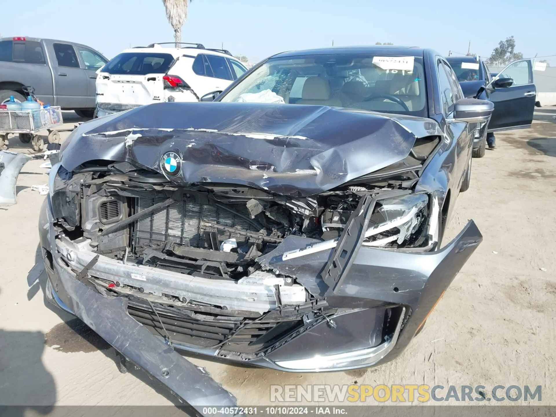 6 fotografías del automóvil dañado WBA7T2C0XLGL18018 BMW 740I 2020