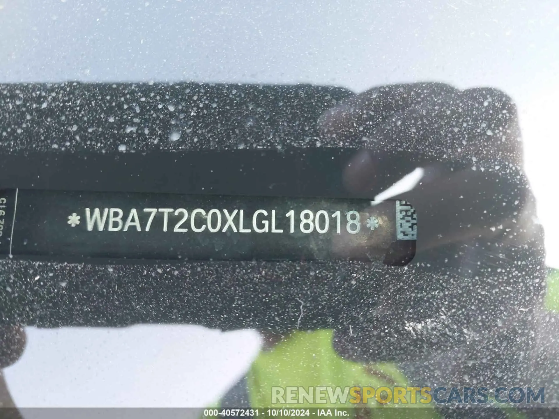 9 fotografías del automóvil dañado WBA7T2C0XLGL18018 BMW 740I 2020