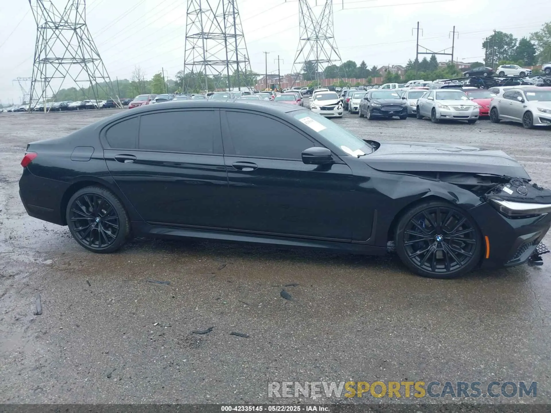 14 fotografías del automóvil dañado WBA7T2C0XMCF73506 BMW 740I 2021