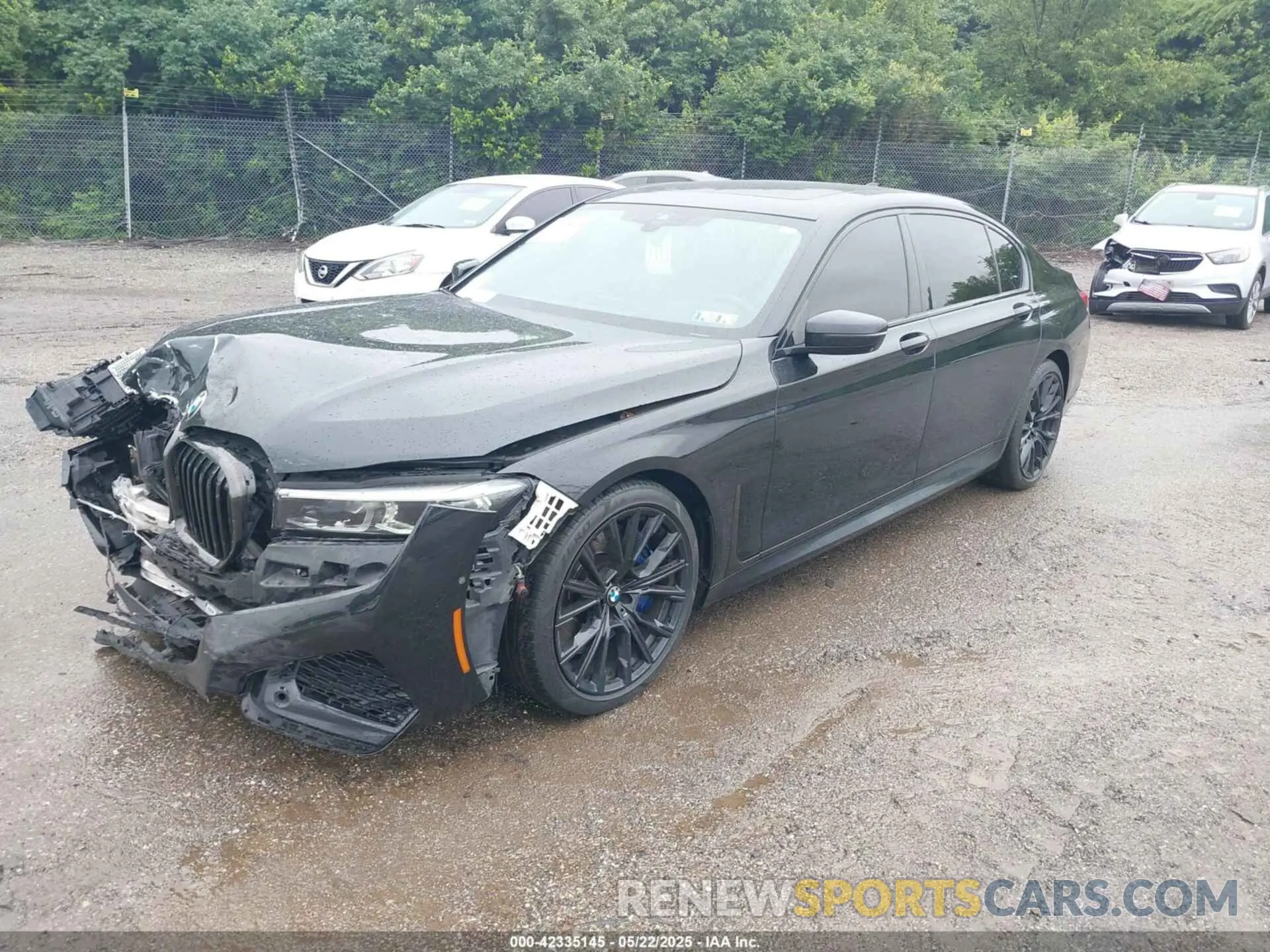2 fotografías del automóvil dañado WBA7T2C0XMCF73506 BMW 740I 2021