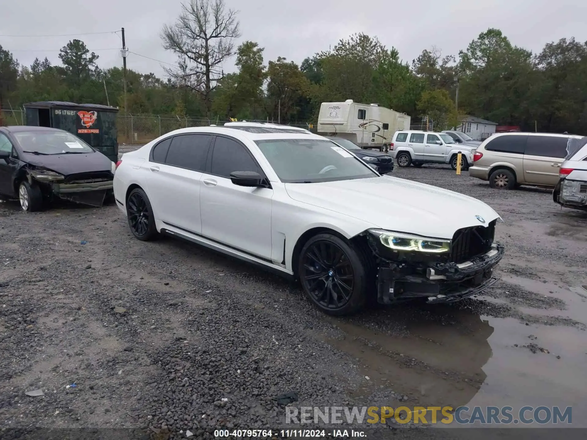 1 fotografías del automóvil dañado WBA7U2C09LGM27356 BMW 750I 2020
