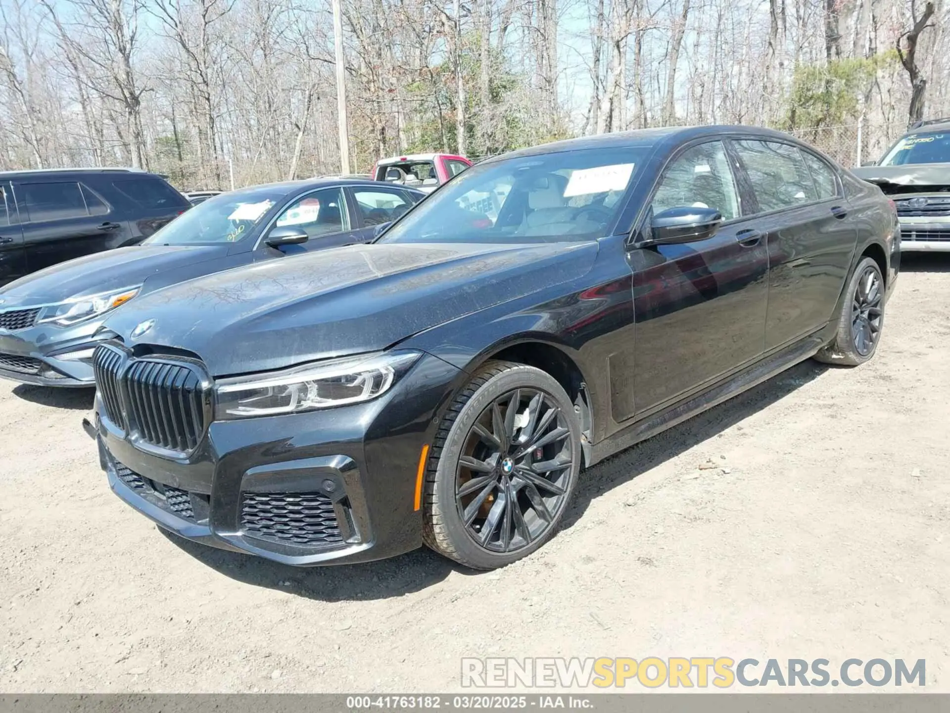 2 fotografías del automóvil dañado WBA7U2C05MCF72521 BMW 750I 2021