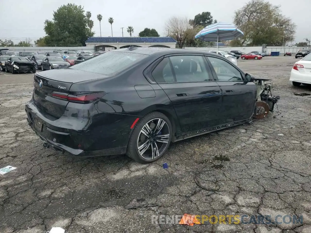 3 fotografías del automóvil dañado WBA33EJ02PCL89231 BMW 760 XI 2023