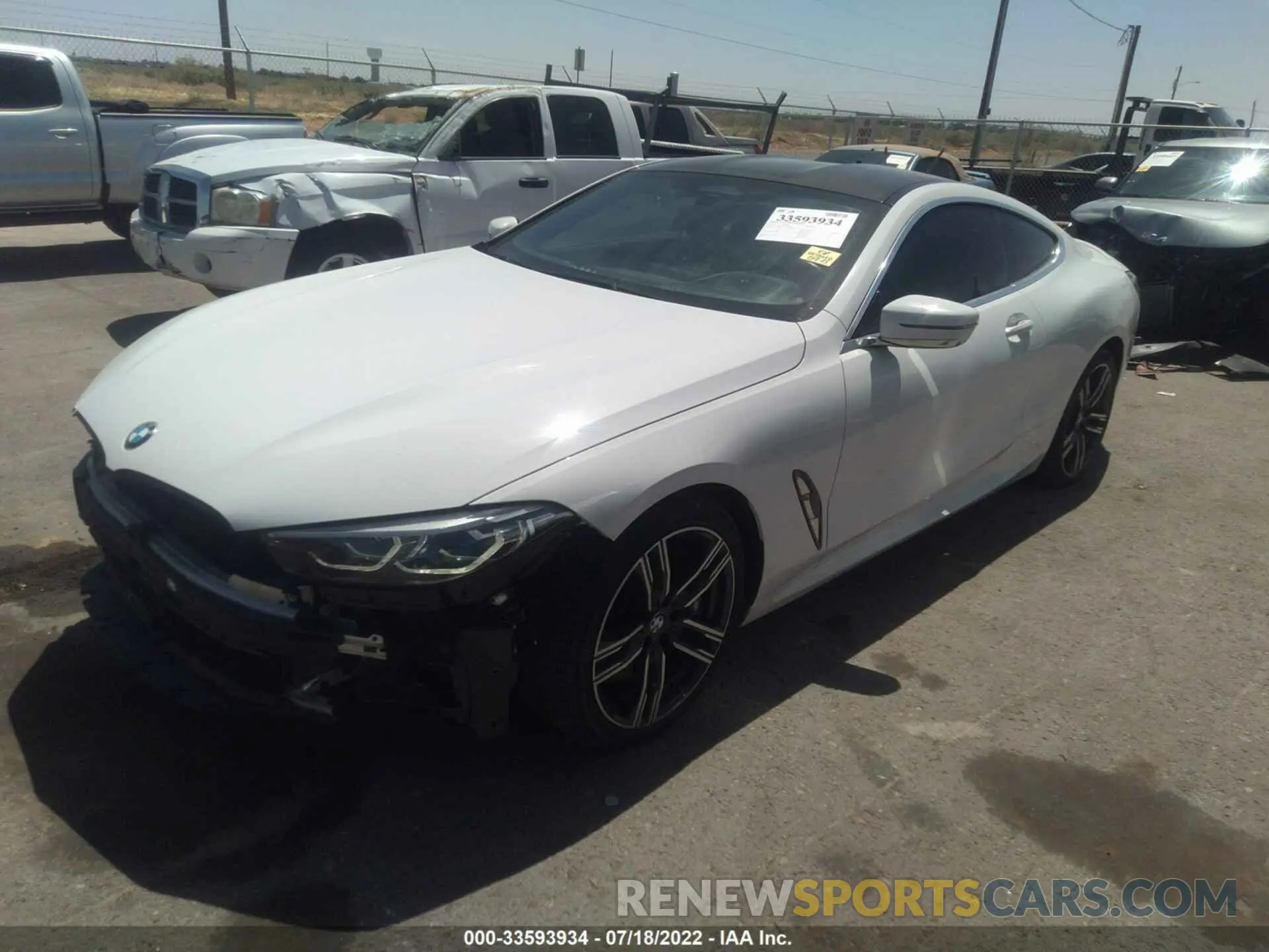 2 fotografías del automóvil dañado WBABC4C51KBJ35815 BMW 8 SERIES 2019