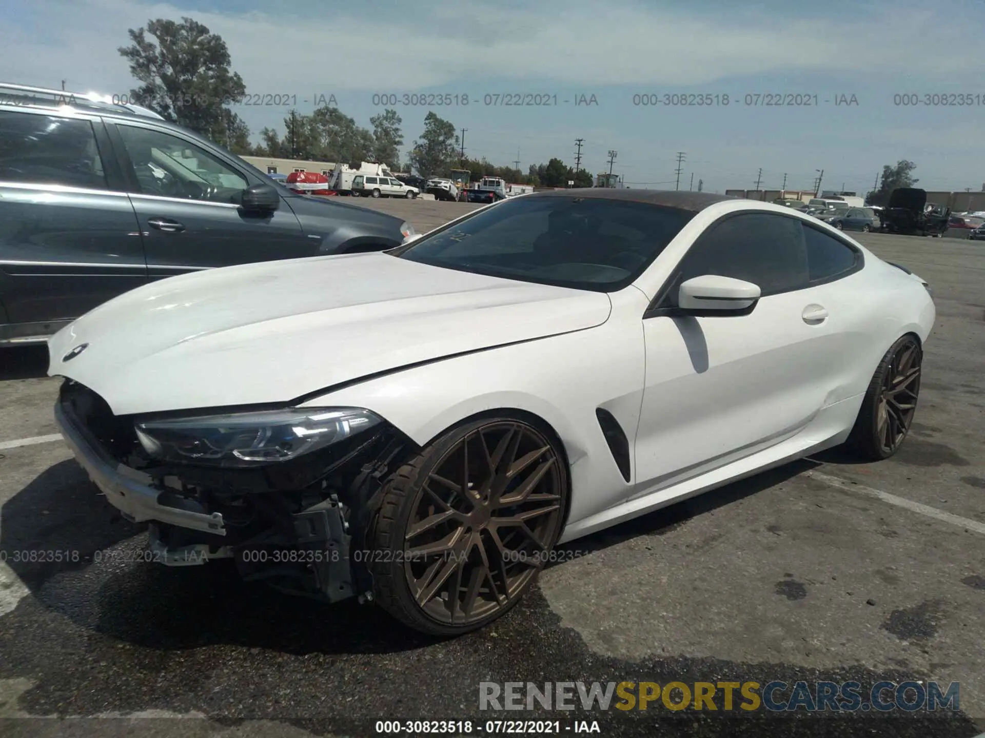 2 fotografías del automóvil dañado WBABC4C59KBU96726 BMW 8 SERIES 2019