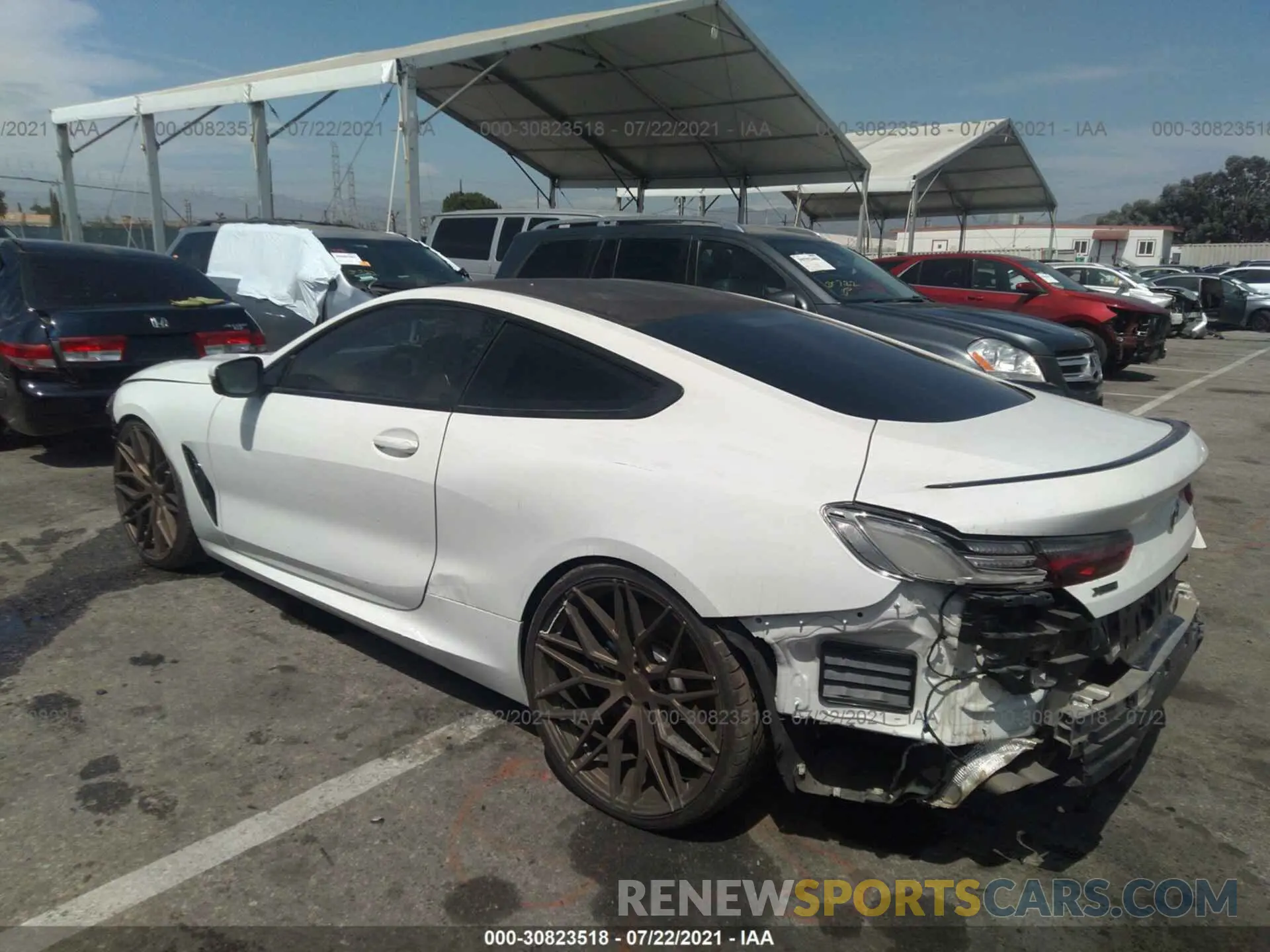 3 fotografías del automóvil dañado WBABC4C59KBU96726 BMW 8 SERIES 2019