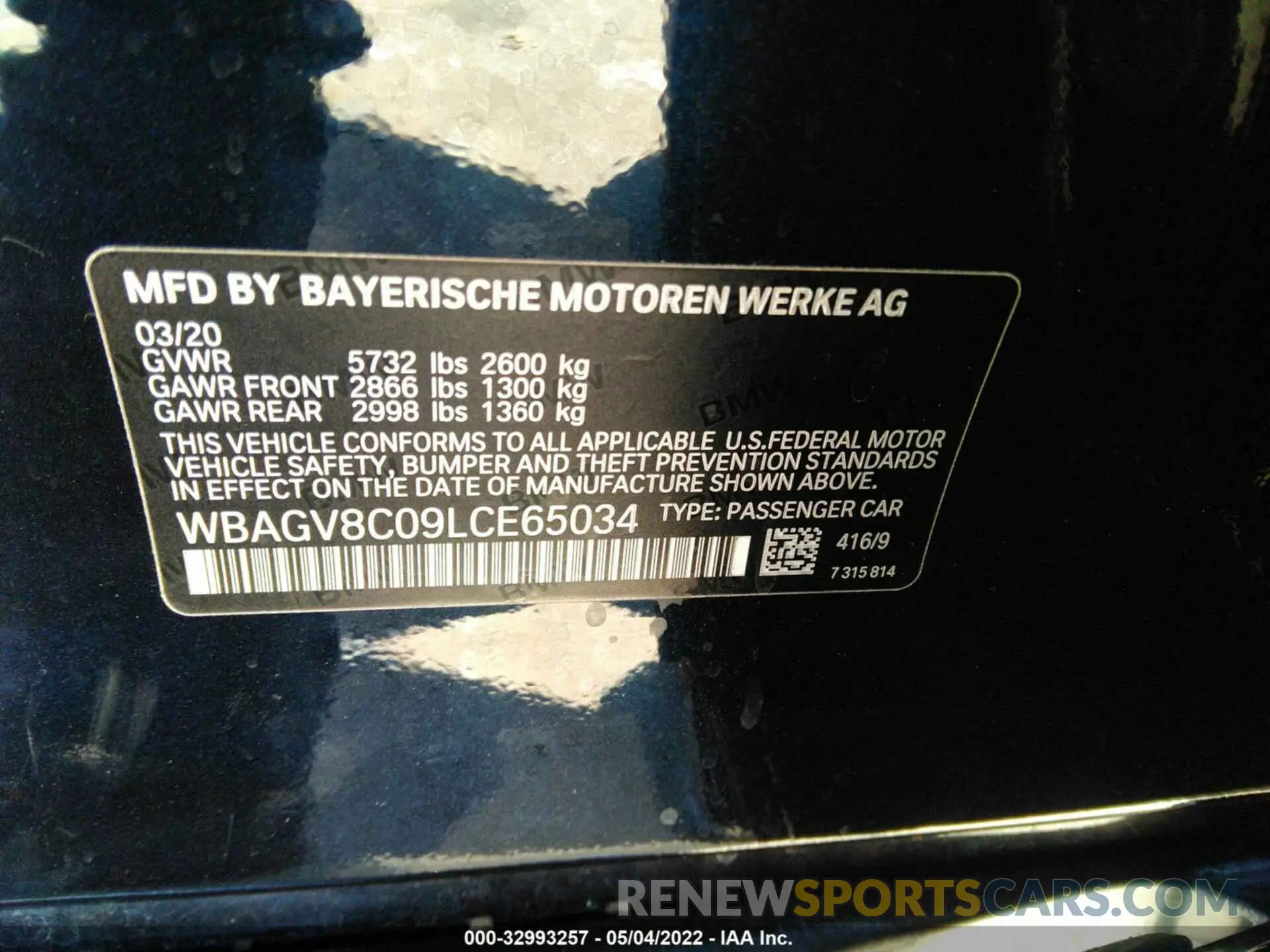 9 fotografías del automóvil dañado WBAGV8C09LCE65034 BMW 8 SERIES 2020
