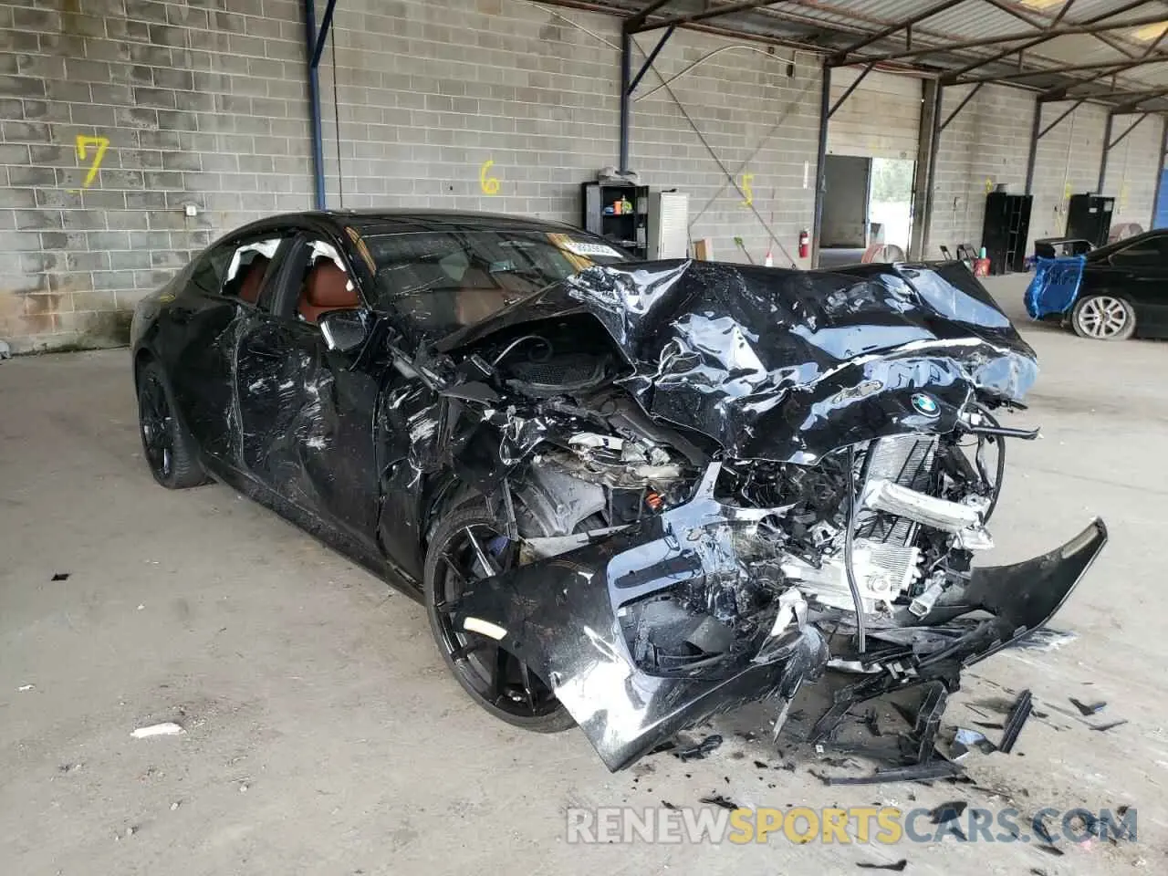 1 fotografías del automóvil dañado WBAGV2C02MCF66625 BMW 8 SERIES 2021