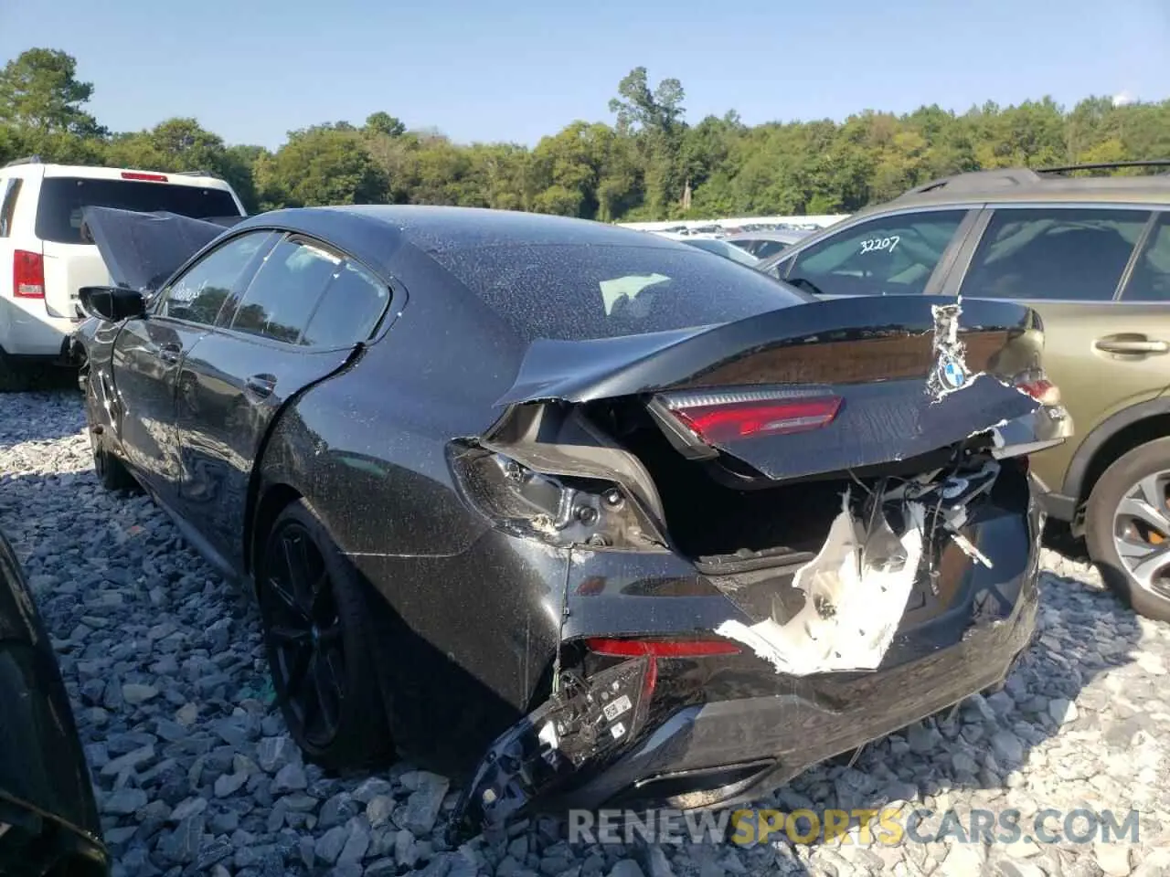 3 fotografías del automóvil dañado WBAGV2C02MCF66625 BMW 8 SERIES 2021