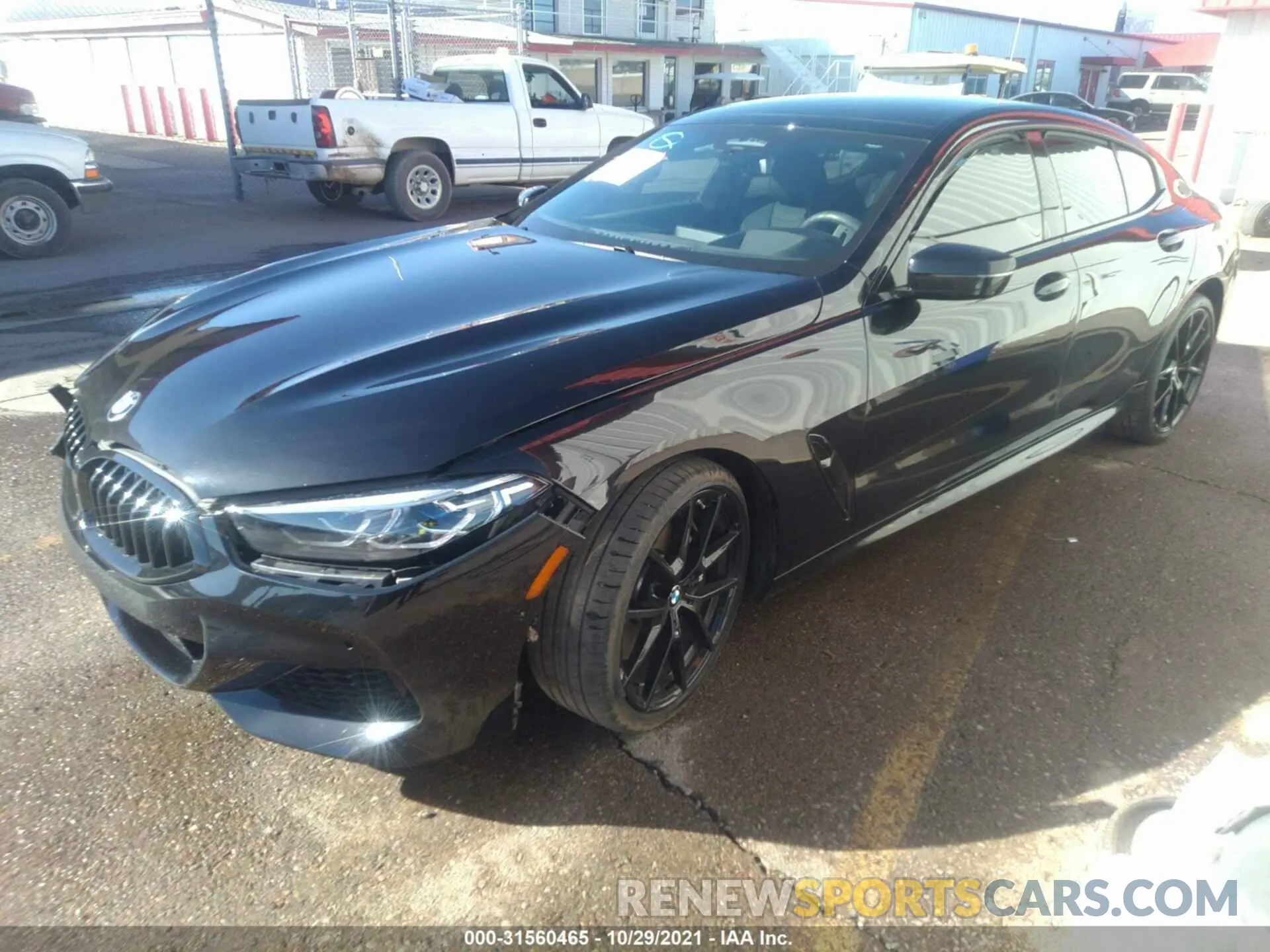 2 fotografías del automóvil dañado WBAGV2C08MCG48276 BMW 8 SERIES 2021