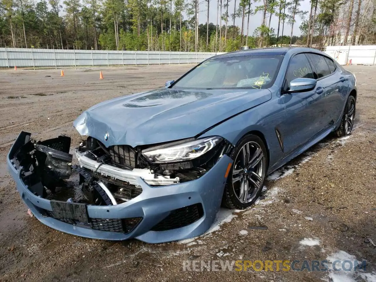 2 fotografías del automóvil dañado WBAGV4C06MCG41502 BMW 8 SERIES 2021