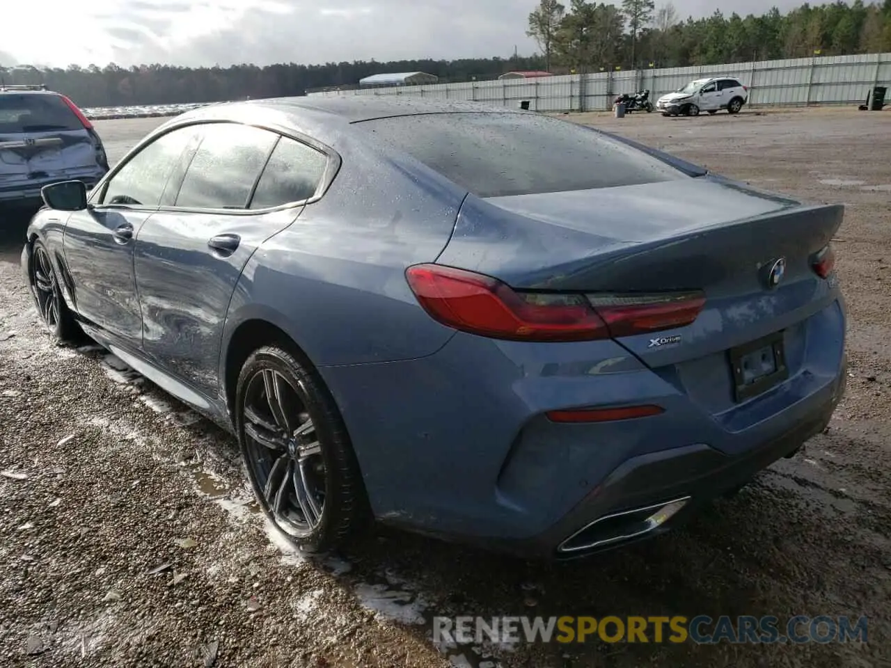 3 fotografías del automóvil dañado WBAGV4C06MCG41502 BMW 8 SERIES 2021