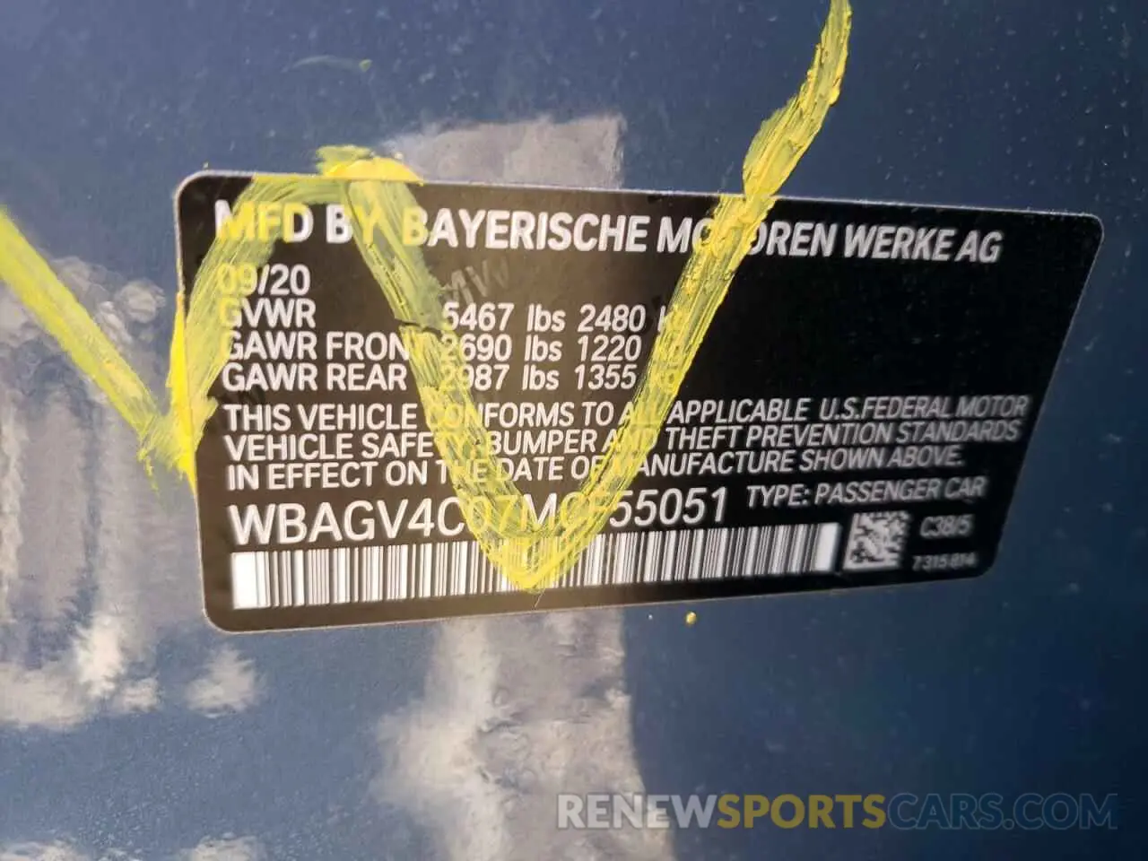 10 fotografías del automóvil dañado WBAGV4C07MCF55051 BMW 8 SERIES 2021