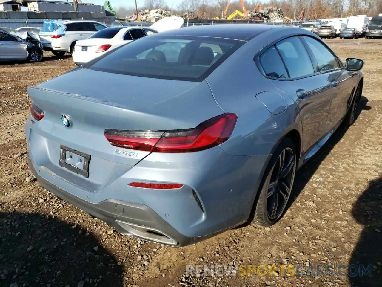 4 fotografías del automóvil dañado WBAGV4C07MCF55051 BMW 8 SERIES 2021