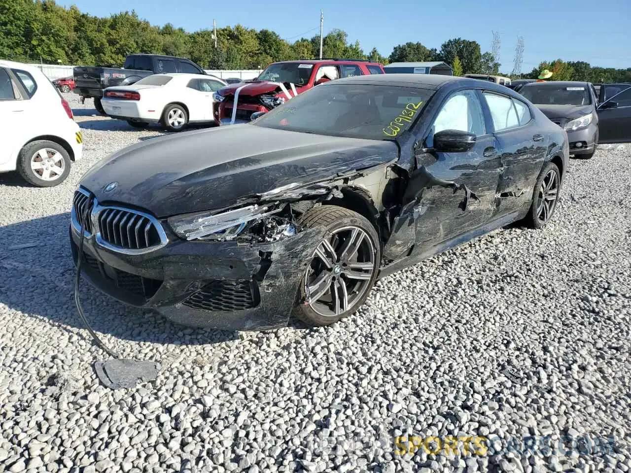2 fotografías del automóvil dañado WBAGV4C09MCF85748 BMW 8 SERIES 2021