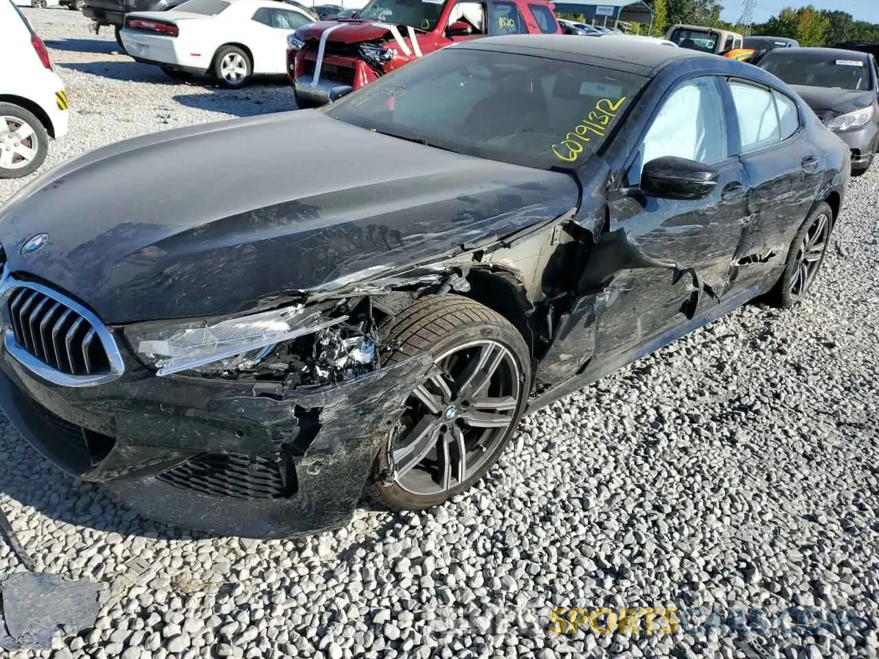 9 fotografías del automóvil dañado WBAGV4C09MCF85748 BMW 8 SERIES 2021