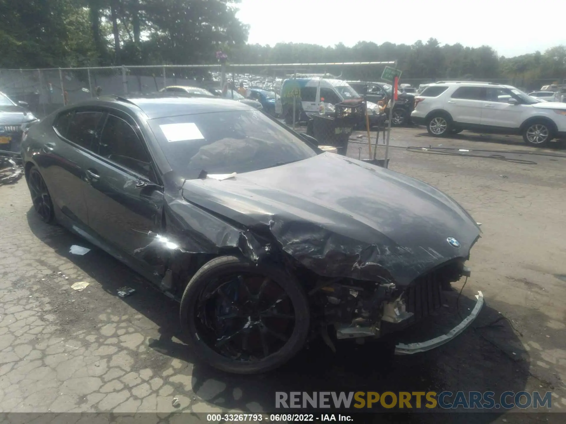 1 fotografías del automóvil dañado WBAGV8C01MCF83192 BMW 8 SERIES 2021