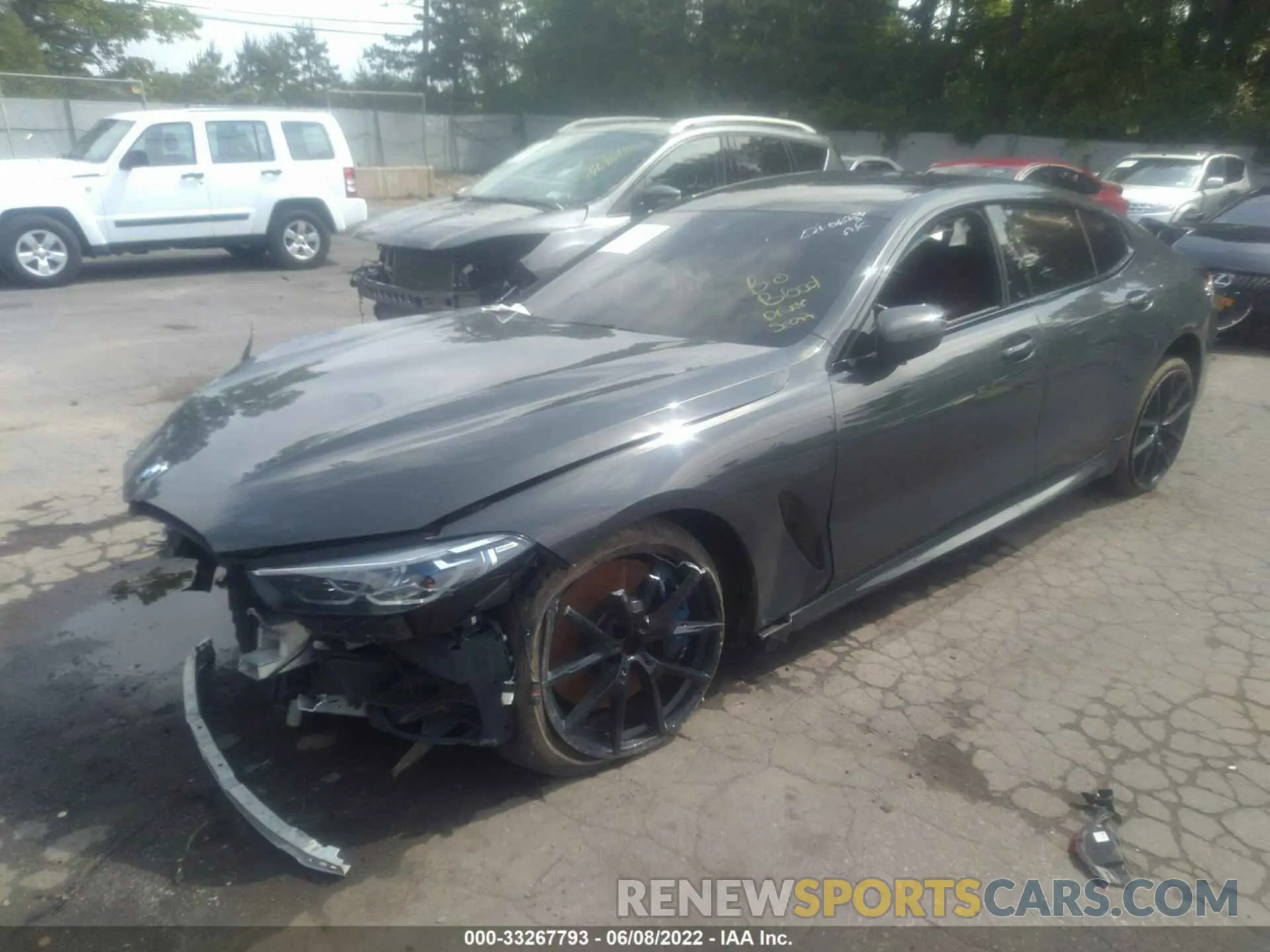 2 fotografías del automóvil dañado WBAGV8C01MCF83192 BMW 8 SERIES 2021