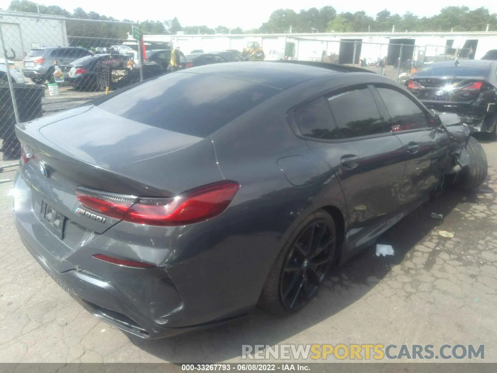 4 fotografías del automóvil dañado WBAGV8C01MCF83192 BMW 8 SERIES 2021
