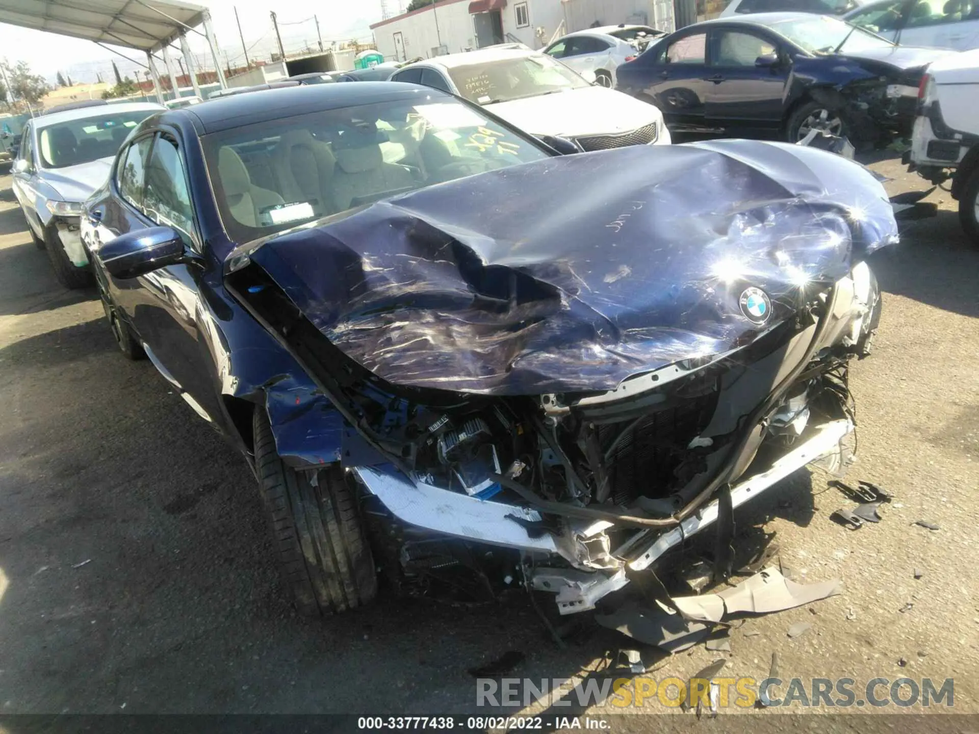 1 fotografías del automóvil dañado WBAGV8C04NCK23719 BMW 8 SERIES 2022