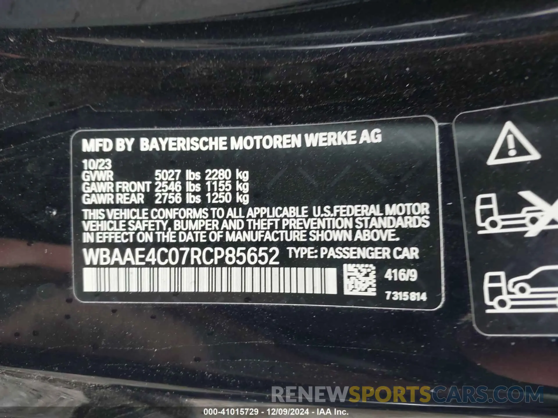 9 fotografías del automóvil dañado WBAAE4C07RCP85652 BMW 840 2024