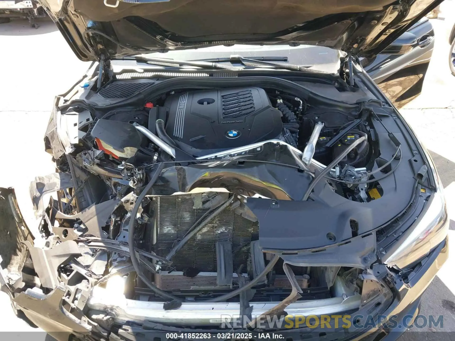 10 fotografías del automóvil dañado WBAGV2C06NCH71589 BMW 840 GRAN COUPE 2022